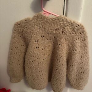 Cozy Tan Girls Sweater